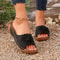 Trendy Woman Sandals Shoes For Summer Parties SlipOn Wedge Platform Ladies Shoes Female Slippers 4