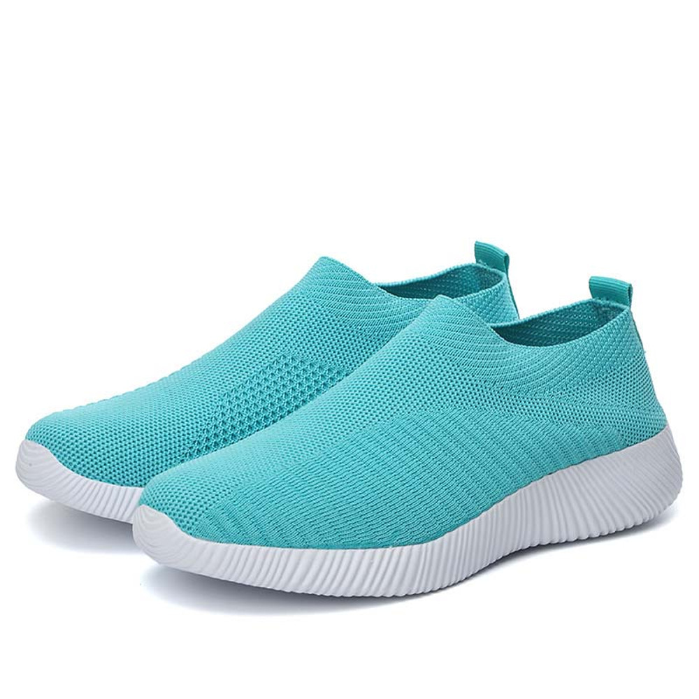 New Casual Womens Sneakers Lightweight Slip On Breathable Vulcanized Walking Shoes For Ladies 7