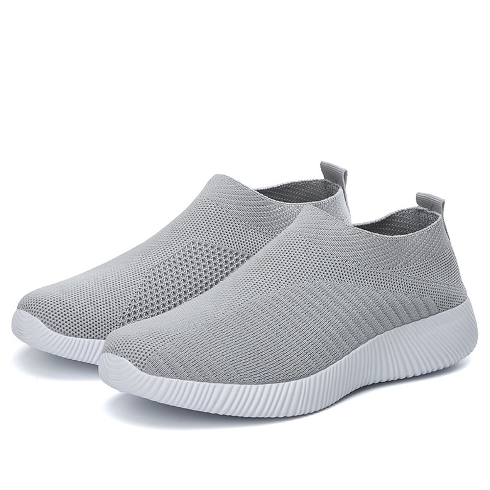 New Casual Womens Sneakers Lightweight Slip On Breathable Vulcanized Walking Shoes For Ladies 6