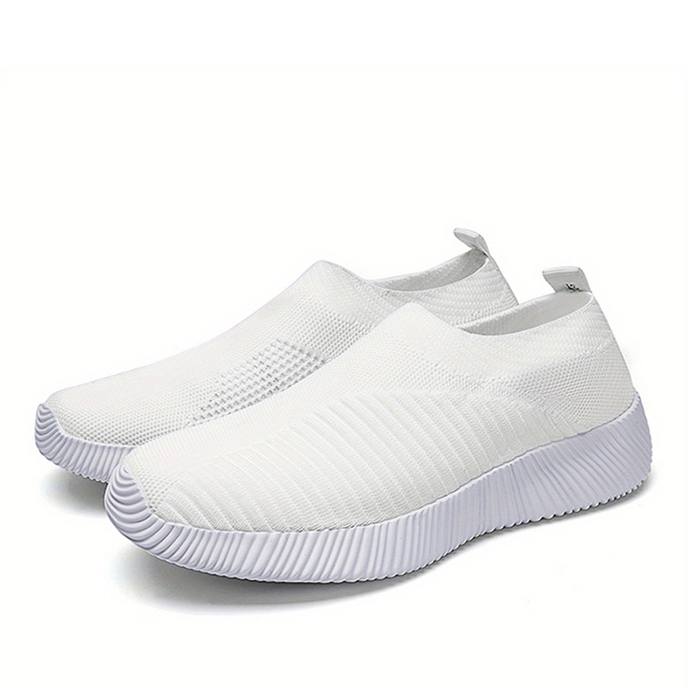 New Casual Womens Sneakers Lightweight Slip On Breathable Vulcanized Walking Shoes For Ladies 10