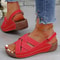 Stylish Woman Wedge Sandals Summer Plus Size Womens Shoes Party Sandals Open Toe Comfortable Female 2