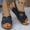 Stylish Woman Wedge Sandals Summer Plus Size Womens Shoes Party Sandals Open Toe Comfortable Female 8