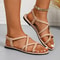 Summer Fashion Sandals For Women Plus Size Party Sandals Soft Flat Footwear For Elegant Style 0