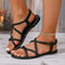 Summer Fashion Sandals For Women Plus Size Party Sandals Soft Flat Footwear For Elegant Style 2