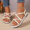 Summer Fashion Sandals For Women Plus Size Party Sandals Soft Flat Footwear For Elegant Style 1