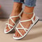 Summer Fashion Sandals For Women Plus Size Party Sandals Soft Flat Footwear For Elegant Style 4