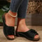 Lightweight Fashion Summer Women Sandals Shoes Wedge Casual Slip On Open Toe Womens Sandals For Eve 2