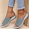 Retro Fashion Sandals For Women Summer Stylish Wedge SlipOn Party Shoes Elegant Female Sandal Desig 2