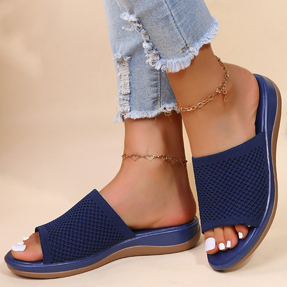 Retro Fashion Sandals For Women Summer Stylish Wedge SlipOn Party Shoes Elegant Female Sandal Desig 5