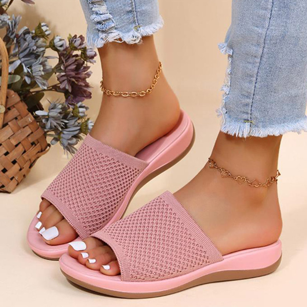 Retro Fashion Sandals For Women Summer Stylish Wedge SlipOn Party Shoes Elegant Female Sandal Desig 4