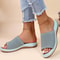 Retro Fashion Sandals For Women Summer Stylish Wedge SlipOn Party Shoes Elegant Female Sandal Desig 6