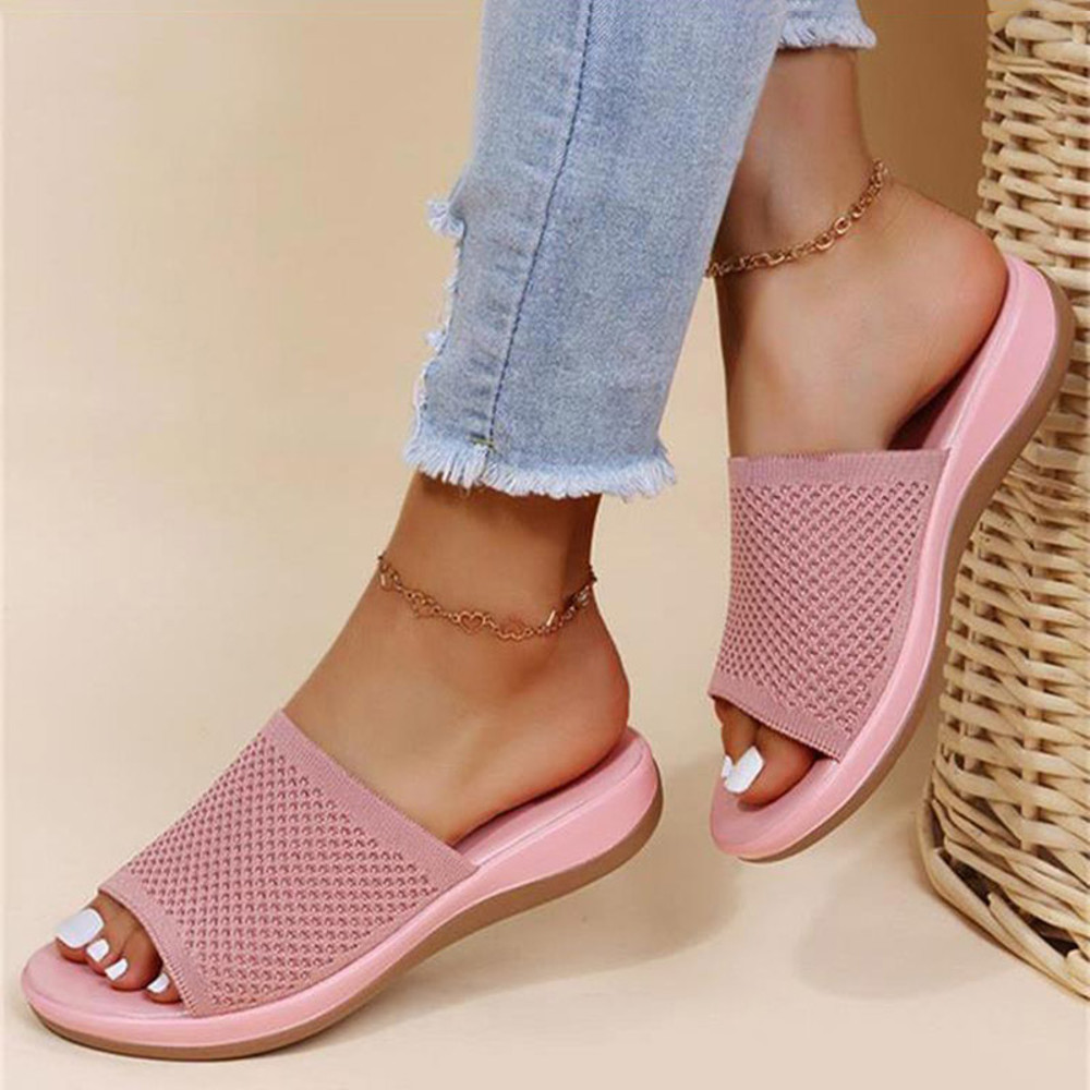 Retro Fashion Sandals For Women Summer Stylish Wedge SlipOn Party Shoes Elegant Female Sandal Desig 8