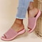 Retro Fashion Sandals For Women Summer Stylish Wedge SlipOn Party Shoes Elegant Female Sandal Desig 8