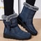 Fashion Womens Boots Snow Casual Platform Ladies Shoes Mid High Winter Boots For Girls Trendy Botas 2