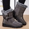 Fashion Womens Boots Snow Casual Platform Ladies Shoes Mid High Winter Boots For Girls Trendy Botas 1