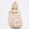 Fashion Embroidery Pearl Mesh Ballet Flats Women Hollow Round Toe Flat Sandals With Elegant Belt Bu 4