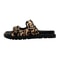 Luxury Leopard Metal Buckle Women Slippers, High Quality Sexy Comfort Non Slip Slide Sandals & Summer Platform Flip Flop