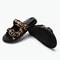 Luxury Leopard Metal Buckle Women Slippers, High Quality Sexy Comfort Non Slip Slide Sandals & Summer Platform Flip Flop