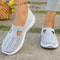 Simple Womens Summer Shoes Solid Color Mom Shoes Lightweight Casual Sneakers 5