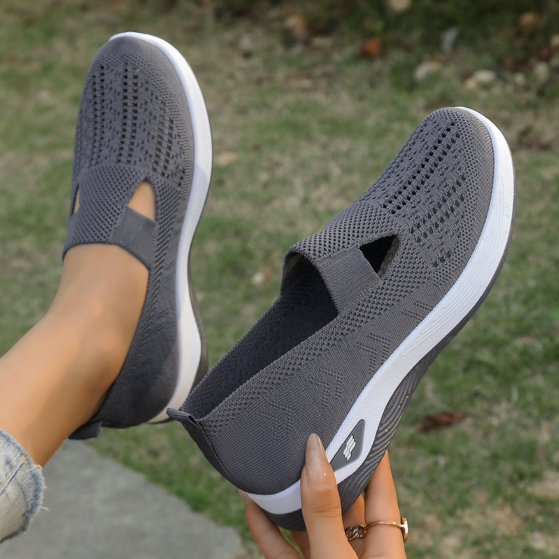 Simple Womens Summer Shoes Solid Color Mom Shoes Lightweight Casual Sneakers 18