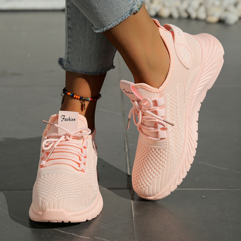 Trendy Fly Weaving Women Shoes, New Fashion Leisure Sports Single Shoes Wholesale Factory Casual Sneakers