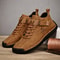Handmade Leather Casual Men Shoes Design Breathable Outdoor Sneakers Stylish Ankle Boots For Men 1