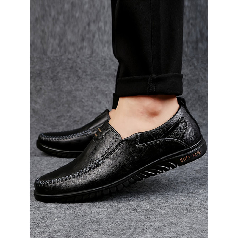 Mens Comfortable SoftSoled SlipOn Loafers Premium Leather Casual Formal Shoes For Business And Eve