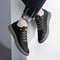 Mens Brand Italian Genuine Leather Oxford Casual Shoes Outdoor Black Jogging Office Dress Shoes 3