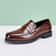 Elegant Mens Formal Leather Oxford Loafers British Style Round Toe NonSlip Business Dress Wedding O 5