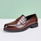 Elegant Mens Formal Leather Oxford Loafers British Style Round Toe NonSlip Business Dress Wedding O 5