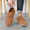 Mens Genuine Suede Leather Loafers Classic British Tassel Moccasins Fashion Casual Driving Shoes F 7