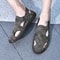 Mens Handmade Breathable Leather Summer Sandals Outdoor Antiskid Hollow Beach Shoes For Stylish Com 1