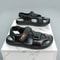 Breathable Summer Outdoor Leather Men Sandals Waterproof Casual Shoes For Men AntiCollision Beach F 1