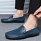Luxury Italian Designer Mens Loafers Soft Genuine Leather Casual Moccasins Breathable SlipOn Boat S 1