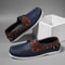 Slip On Mens Trendy Apron Toe Loafers Comfortable Non Slip Shoes For Outdoor Travel Casual Spring 3