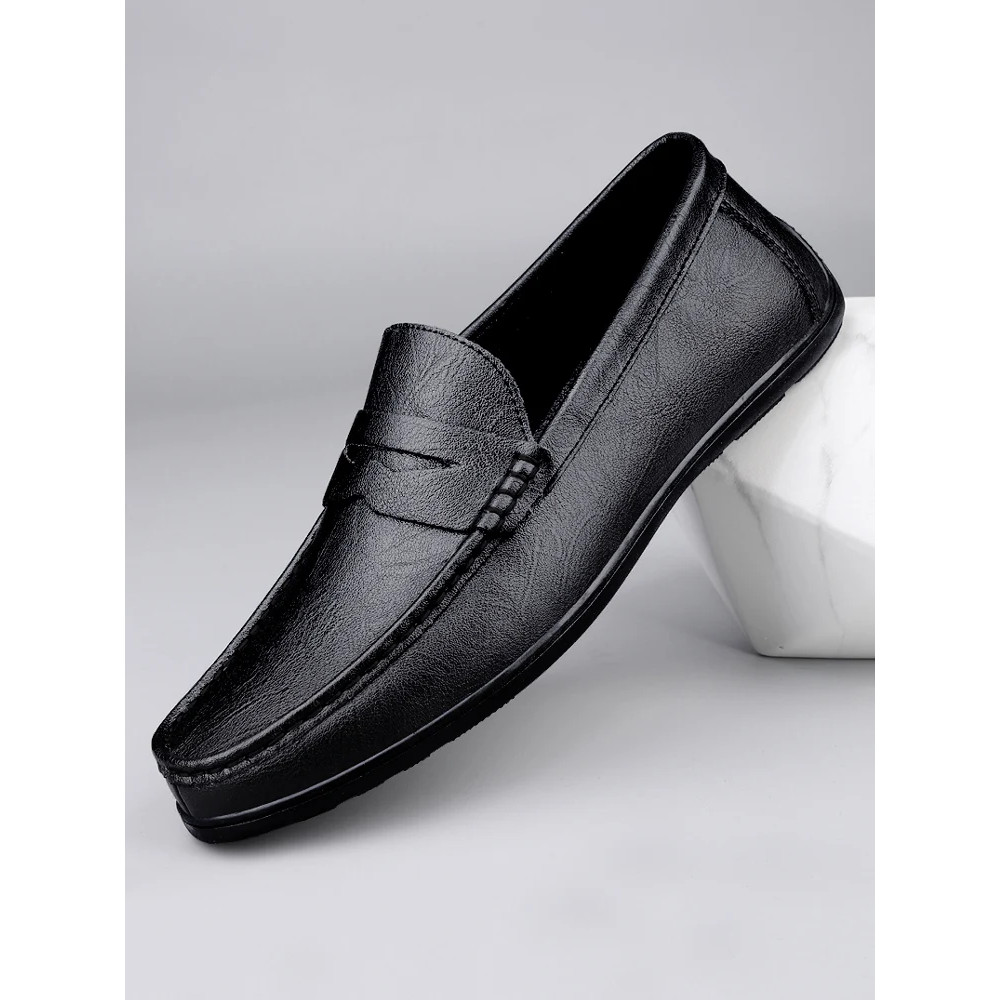 Luxury Genuine Leather Men Casual Shoes Breathable Formal Dress Loafers SlipOn Boat Shoes For Styl 6