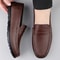 Luxury Genuine Leather Men Casual Shoes Breathable Formal Dress Loafers SlipOn Boat Shoes For Styl 5