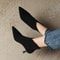 Elegant Vintage Pointed Toe Women Ankle Boots Fashion Back Zipper Short Booties For Autumn Winter 5