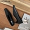 Elegant Autumn Women Pumps Shoes Stylish Shallow Slip On Square High Heel Single Shoes For Ladies D 3