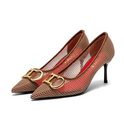 spring women's high heels, new hollow red business & evening shoes for stylish professional women