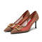 Spring Womens High Heels New Hollow Red Business Evening Shoes For Stylish Professional Women 2