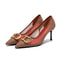 Spring Womens High Heels New Hollow Red Business Evening Shoes For Stylish Professional Women 6