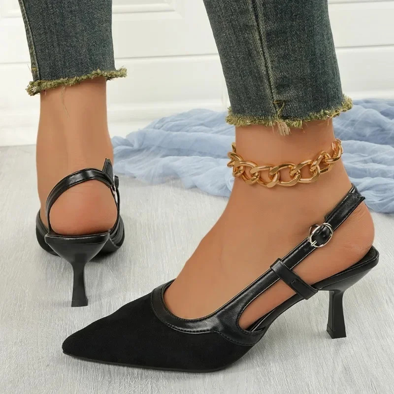 Elegant Luxury Womens Sandals HighQuality Fashion Brand Summer High Heels For Comfortable Stylish O 3