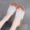 Elegant Lace Casual Slippers For Women Flat Hemp Home Designer Shoes For Ladies Spring Summer Indo 4