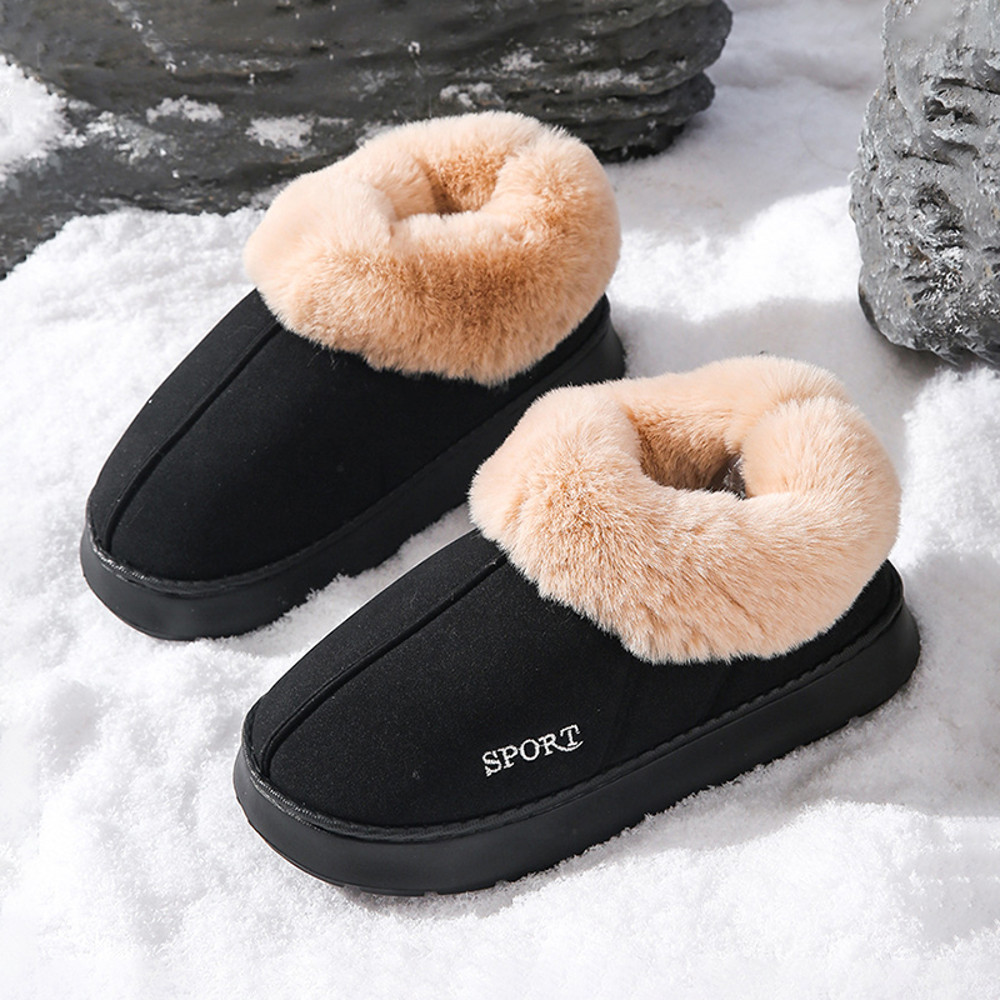 Luxury Fluffy Womens Slippers Plush Designer Ankle Boots Cozy Indoor Fuzzy Fur Winter Shoes For Wo 5