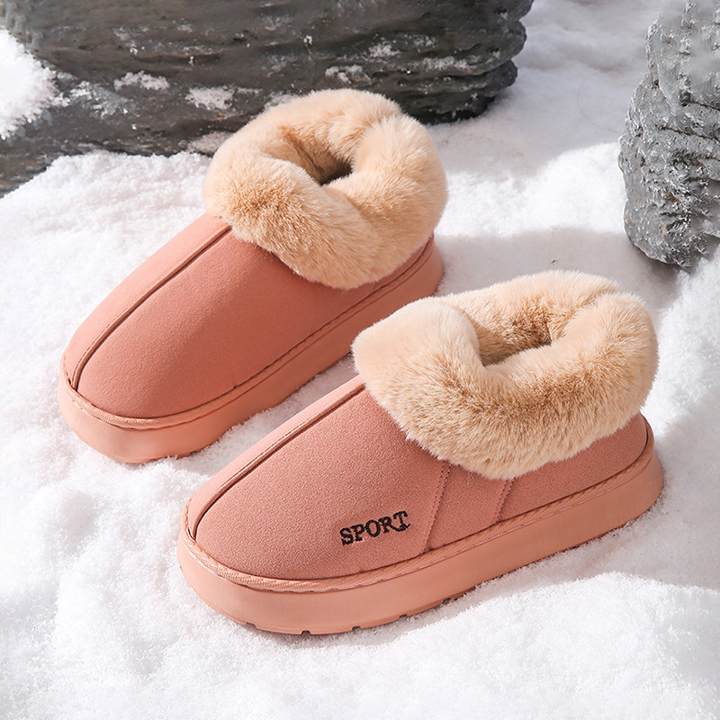 Luxury Fluffy Womens Slippers Plush Designer Ankle Boots Cozy Indoor Fuzzy Fur Winter Shoes For Wo 8