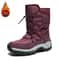Waterproof Brand Winter Shoes Warm Plush Snow Boots NonSlip Outdoor Hiking Work Ankle Boots For Wi 5