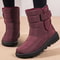 Stylish Women Boots Winter Shoes Waterproof Warm Fur Korea Style Black Ankle Boots For Women 3