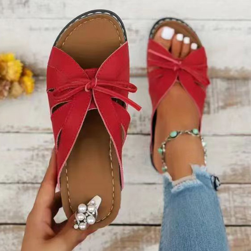 Chic Womens Sandals Sweet Summer Shoes Woman Heels Sandals Comfortable Summer Slippers Heeled Foot 8