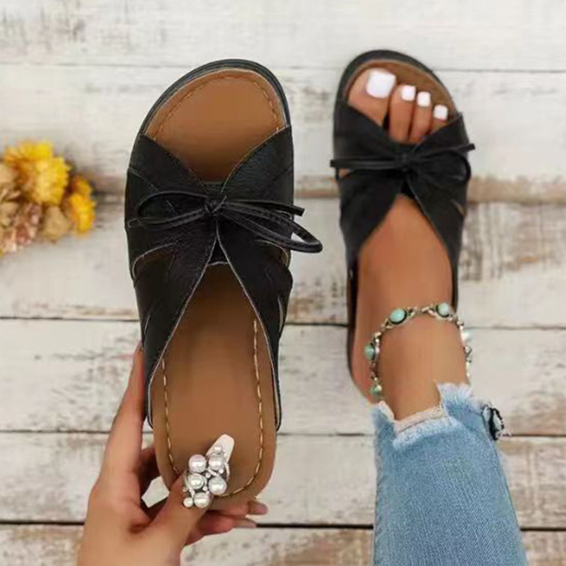 Chic Womens Sandals Sweet Summer Shoes Woman Heels Sandals Comfortable Summer Slippers Heeled Foot 7